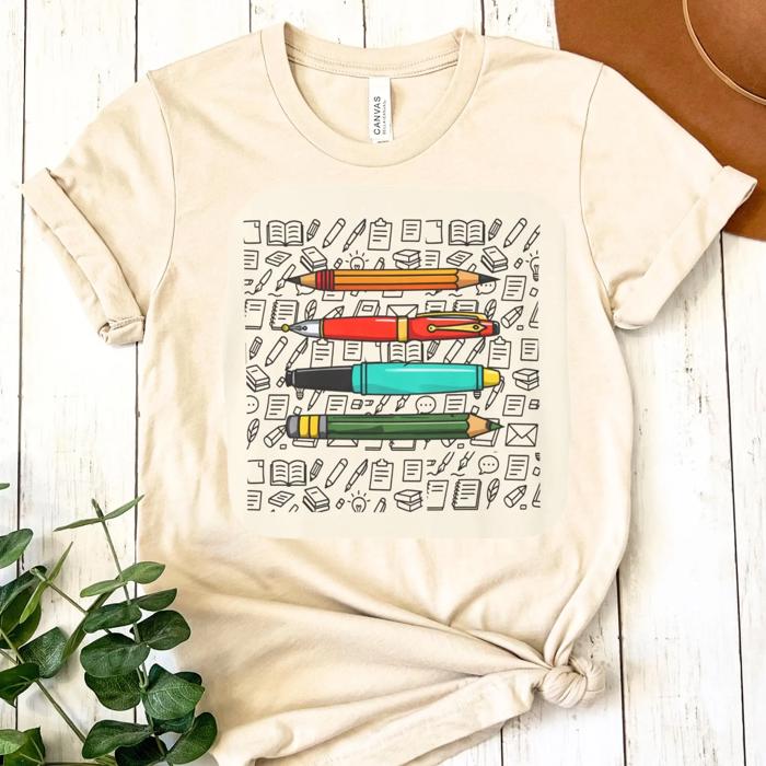 Pen & Pencil Design Writer Shirt Comfort Colors Tee