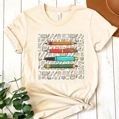 Pen & Pencil Design Writer Shirt Comfort Colors Tee