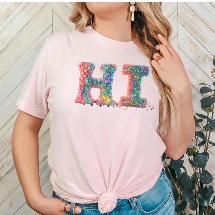 3D Sprinkles T-Shirt with Hi Graphic