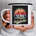  Roadschooling Enameled Camp Mug, Homeschool Travel Mug