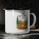  Campfire Forestcore Enamel Mug, Outdoor Lovers Unbreakable Coffee Cup
