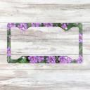  Purple Lantana License Plate Frame