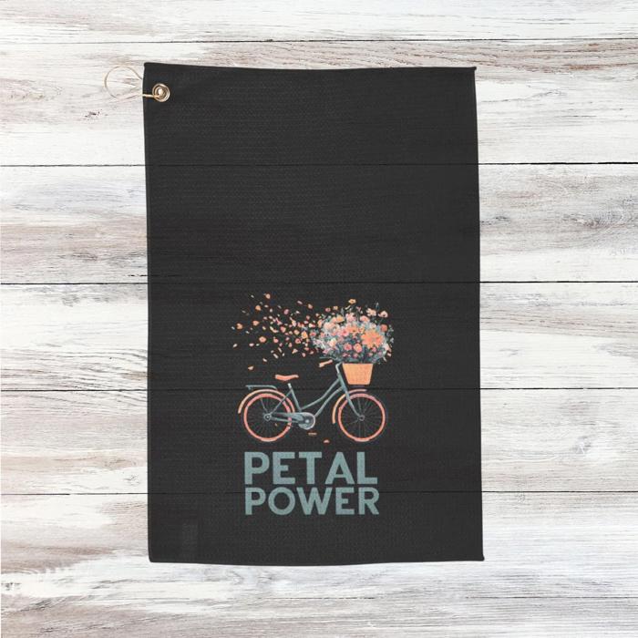 Clip-On Gardening Towel Watercolor Design