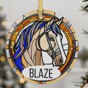  Pet Memorial Suncatcher Stained Glass Style Acrylic Ornament, Choose Your Breed
