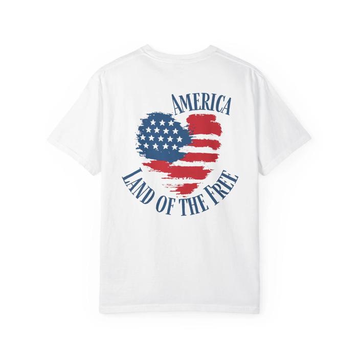 Patriotic USA Comfort Colors Front & Back Print T-shirt