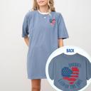  Patriotic USA Comfort Colors Front & Back Print T-shirt
