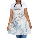  Jumping Fish Apron, Coastal Cooking Gift for Men