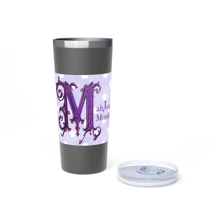 Mahjongg Mondays 22oz Steel Travel Mug