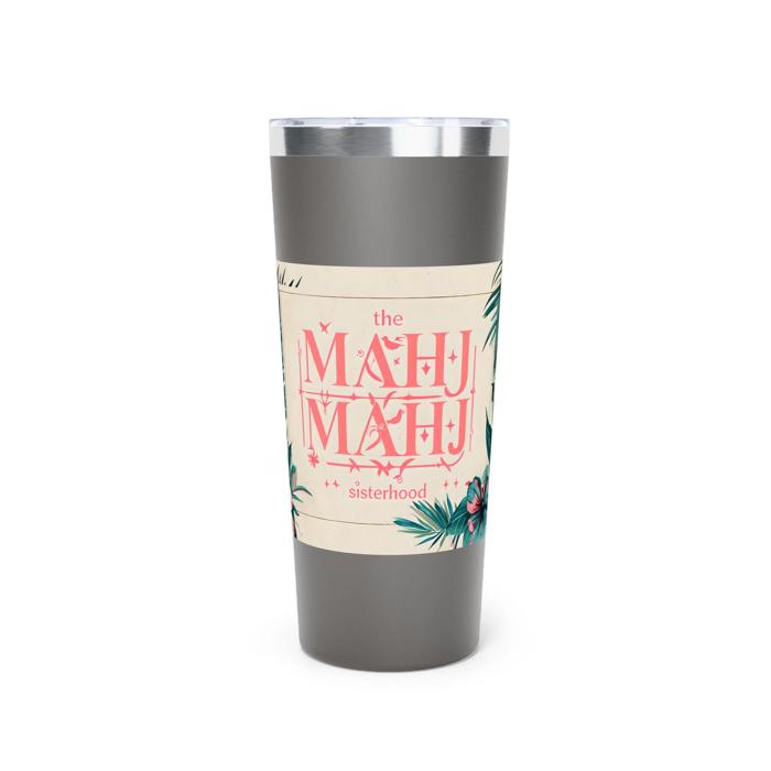 Mahjong Travel Mug "Mahj Mahj Sisterhood" 22oz Stainless Steel 
