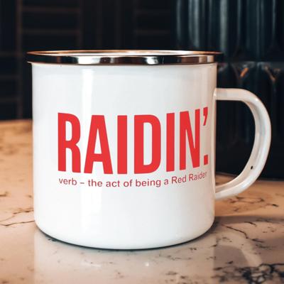 Custom Texas Tech Enamel Mug, Personalized College Grad Gift, Choose Your School