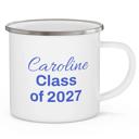  Custom Texas Tech Enamel Mug, Personalized College Grad Gift, Choose Your School