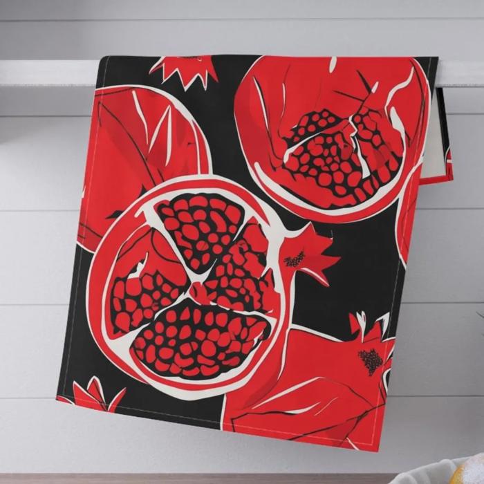 Citrus Prints Bold Bright Kitchen Towels for Summer Vibes, Decor for BBQ Grilling and Outdoor Kitchen