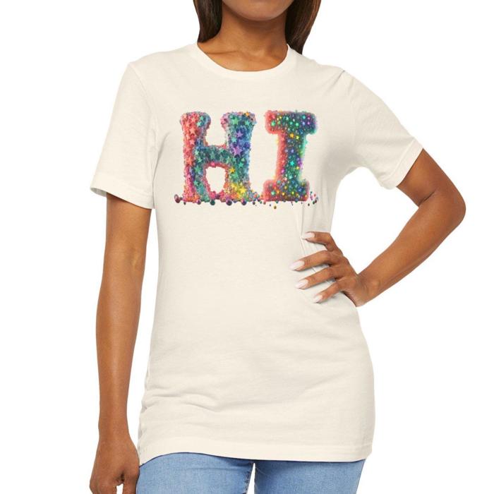 3D Sprinkles T-Shirt with Hi Graphic