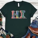 Black 3D Sprinkles T-Shirt with Hi Graphic