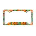  Orange Lantana License Plate Frame