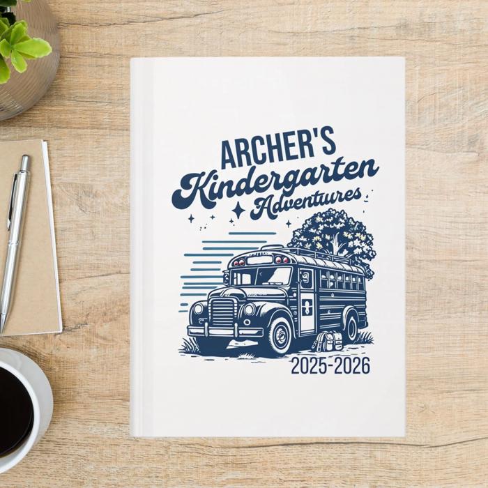 Personalized Kindergarten Adventure Journal, Milestone Memory Book