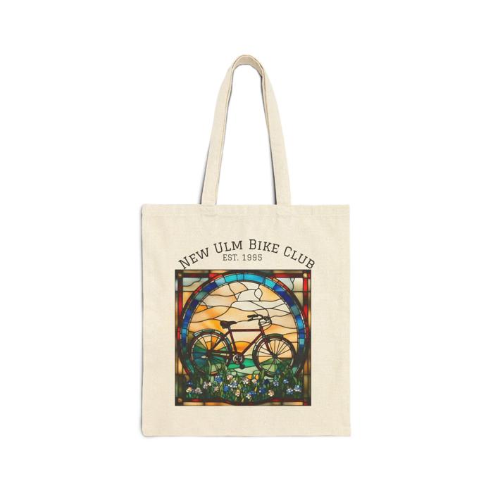 Cyclist Personalized Cotton Canvas Tote Bag