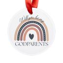  Be My Godparents Ornament. Godparents Proposal Suncatcher