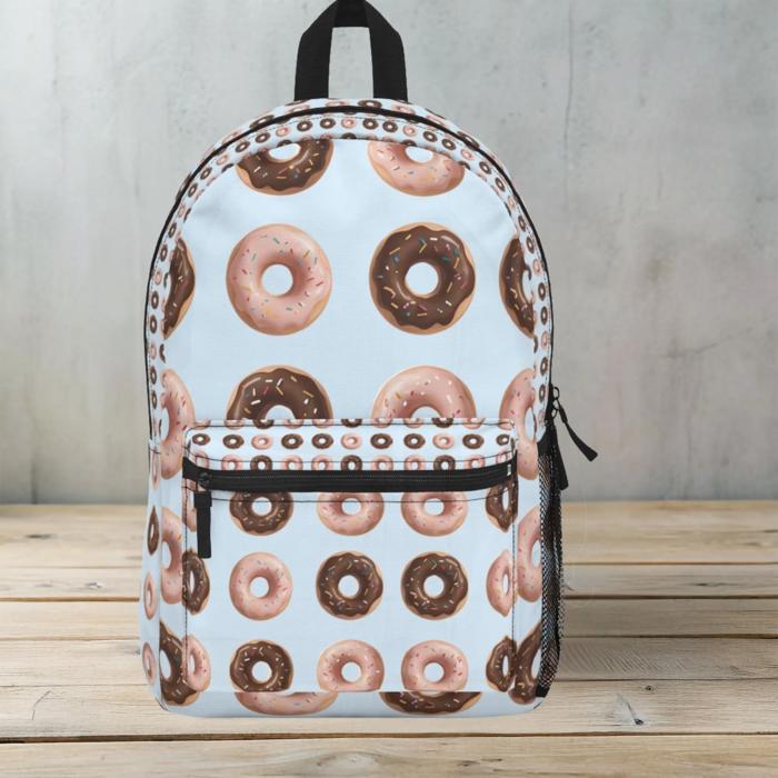 Donuts Backpack for Students Teachers Food Lovers