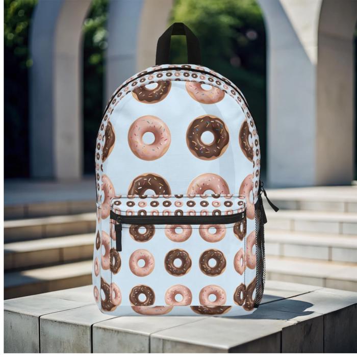 Donuts Backpack for Students Teachers Food Lovers