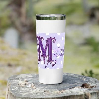 Mahjongg Mondays 22oz Steel Travel Mug