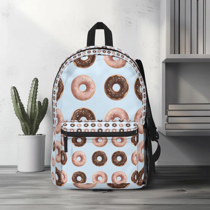 Donuts Backpack for Students Teachers Food Lovers