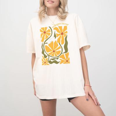 Solopreneur Comfort Colors T-Shirt, Boho Flower Shirt for Small Business Owners