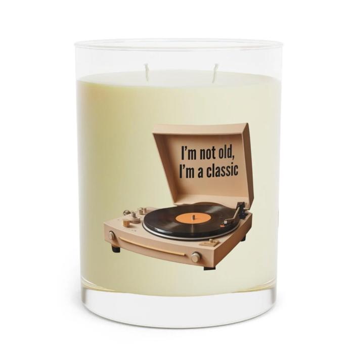 Vinyl Record Player 40th 50th 60th Birthday Candle