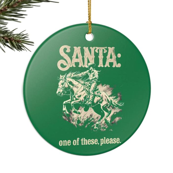 Cowgirls Wish Ornament, Funny Western Style Keepsake