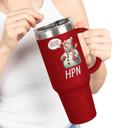  Pregnant at Christmas 40 oz Travel Mug, Mom to Be Oversized Tumbler
