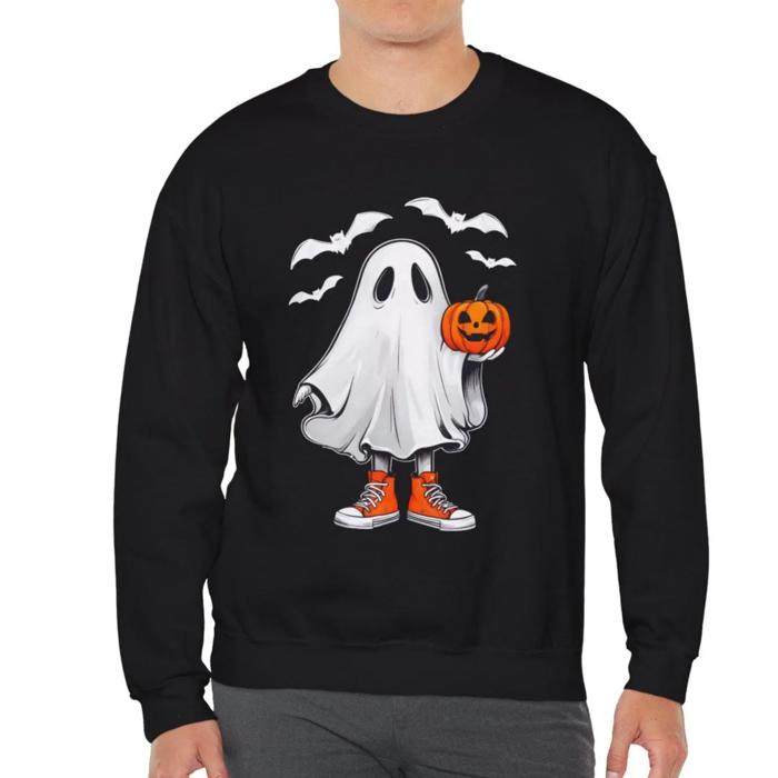 Cute Ghost in Tennis Shoes Sweatshirt