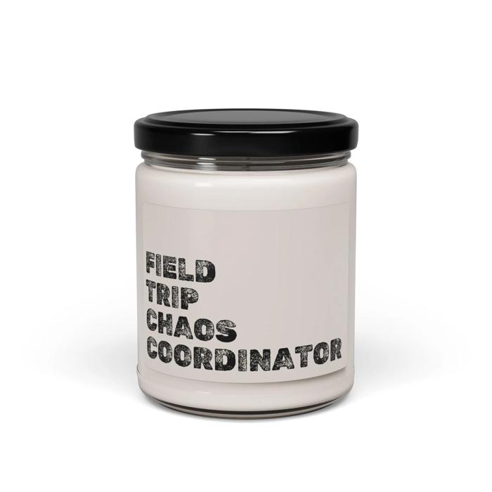 Field Trip Chaos Coordinator Candle, Funny PTA Volunteer Gift