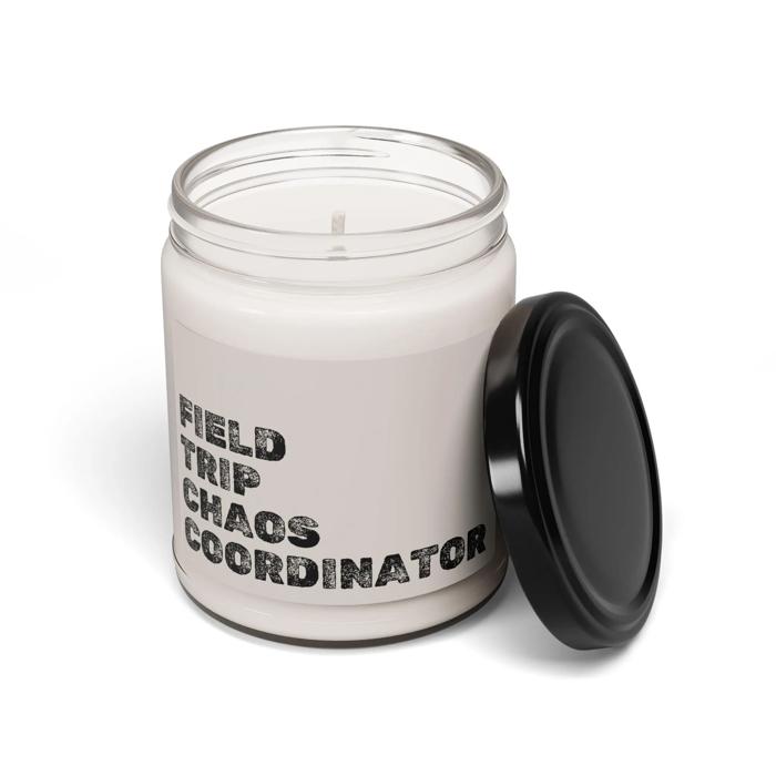 Field Trip Chaos Coordinator Candle, Funny PTA Volunteer Gift