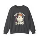  Bunco With My Boos Halloween Sweatshirt, Cute Ghost Bunko Sweatshirt