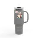  Pregnant at Christmas 40 oz Travel Mug, Mom to Be Oversized Tumbler
