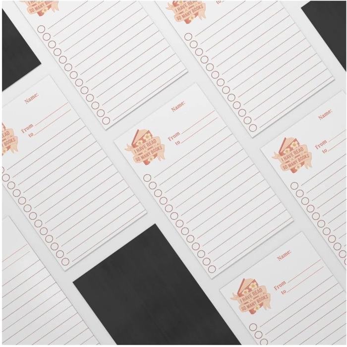 Dry Erase Reading Log Fridge Magnet, Custom Book Tracker Magnet