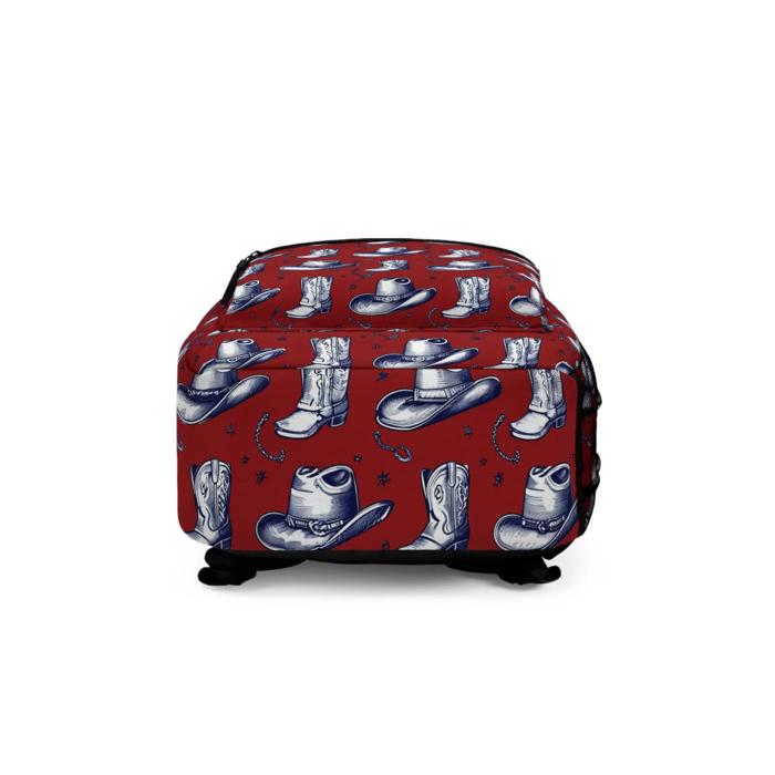 Western Gear Backpack, Western Style Cowboy Boots & Hats Backpack