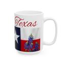  Texas Flag Ceramic Mug, Gift for Texan Coffee Lovers or Gardeners