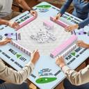  Golf Themed Mahjong Mat, Gift for Golf & Mah jong Lovers