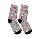  Santa Cute Christmas Socks, Recycled Poly Socks for Xmas Party Outfits