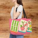  Big Tiles Mahjong Carry Bag, Mah Jongg Tote for Tiles Racks Cards and Coins, Mahj Hostess Gift Idea
