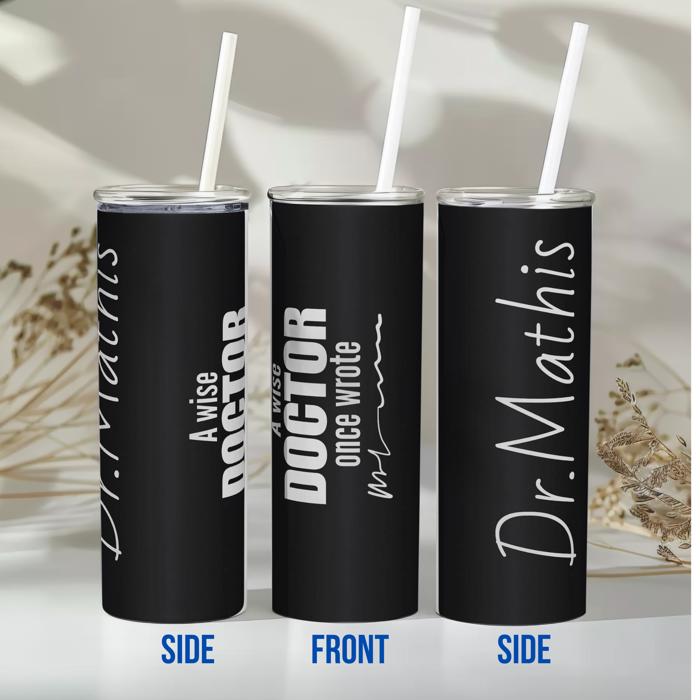 Wise Doctor Stainless Steel Travel Mug Gift for Physicians Dentists Medical Pros