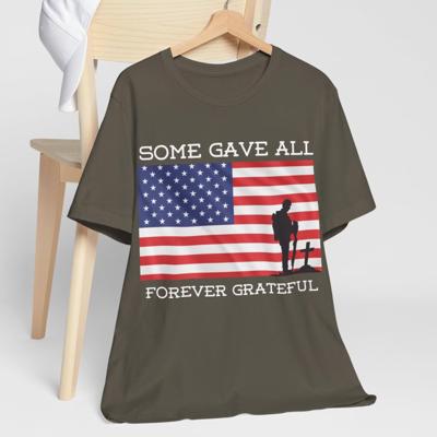 American Soldier Patriotic Flag Tshirt 