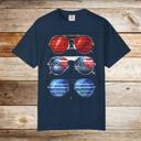  Patriotic Sunglasses July 4 Party Tshirt