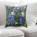  Texas Bluebonnets Lumbar or Square Throw Pillow