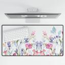 Large Watercolor Floral Desk Mat Customizable