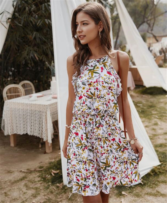Wildflower Breeze Mini Summer Dress Cotton Sundress SALE