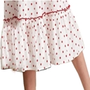  Girls Polka Dot Cotton Dress – Red & White