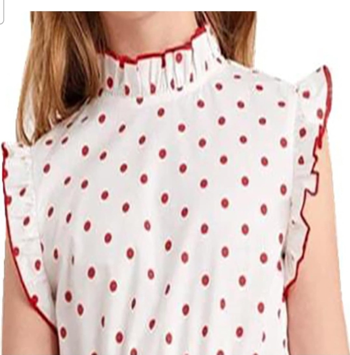 Girls Polka Dot Cotton Dress – Red & White