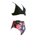  Floral High Waisted Women RUFFLE BIKINI Set Swimsuit